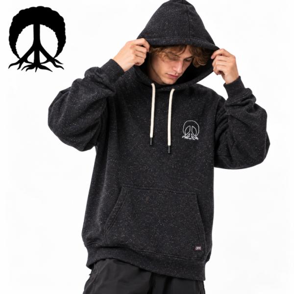 GNARLY ナーリー ユニセックス プルオーバー パーカー ICE CREAM PULLOVER FLEECE カラー BLK ブラック 裏起毛 スノーボード ジップポケット
