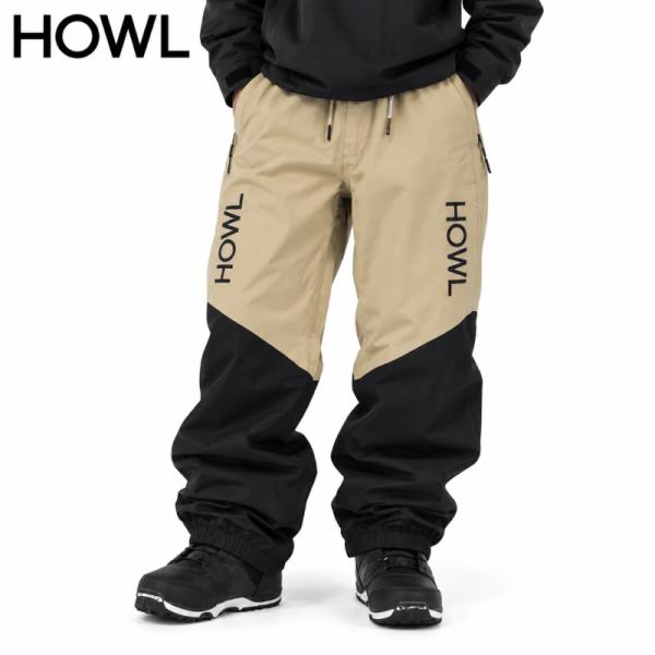 HOWL ハウル スノーボード ウェア パンツ NO WHERE PANT 太め ノーウェアパンツ ジョガーパンツ ルーズフィット DWS 撥水加工 グラトリ 型落ち