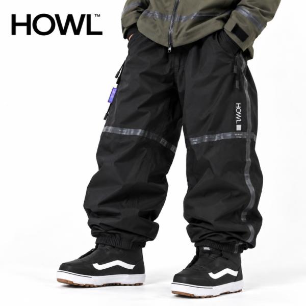 HOWL ハウル スノーボード ウェア TAPE SNOW PANT カラー BLACK 黒 パンツ 型落ち