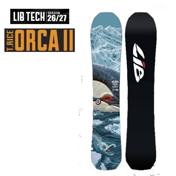 26-27モデル LIB TECH リブテック スノーボード T.RICE ORCA トラビス・ライス オルカ ディレクショナル オールラウンド フリーライディング パウダー
