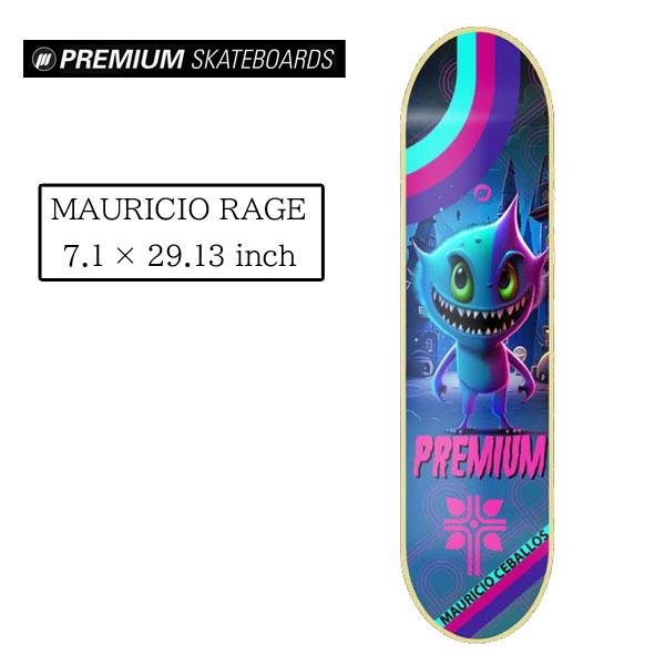 【PREMIUM プレミアム】キッズ 子供 スケボー スケートボード デッキ 板 MONSTERS 7.08インチ kids junior ジュニア flake 上田豪 13mind ランプ ストリート