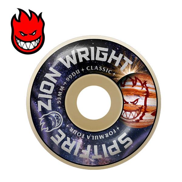 SPITFIRE スピットファイヤー スケートボード スケボー ウィール FORMULA FOUR 99DU CLASSIC SHAPE ZION WRIGHT COSMIC NATURAL F4 53mm