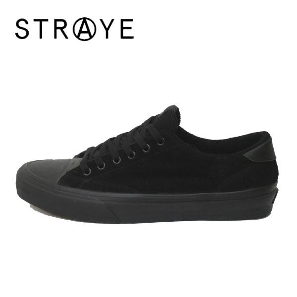 STRAYE ストレイ スケートボード シューズ スニーカー STANLEY スタンレー BLACK SUEDE スケシュー 靴 28.5cm