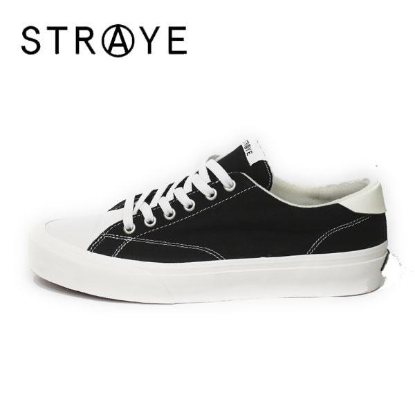 STRAYE ストレイ スケートボード シューズ スニーカー STANLEY スタンレー BLACK/WHITE スケシュー 靴 28.0cm
