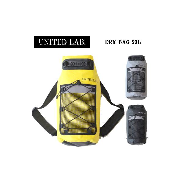 UNITED LAB ユナイテッドラボ WATER BAG ウォーターバッグ 20L 防水バッグ アウトドア マリンスポーツ プールバッグ DRY BAG ドライバッグ リュック