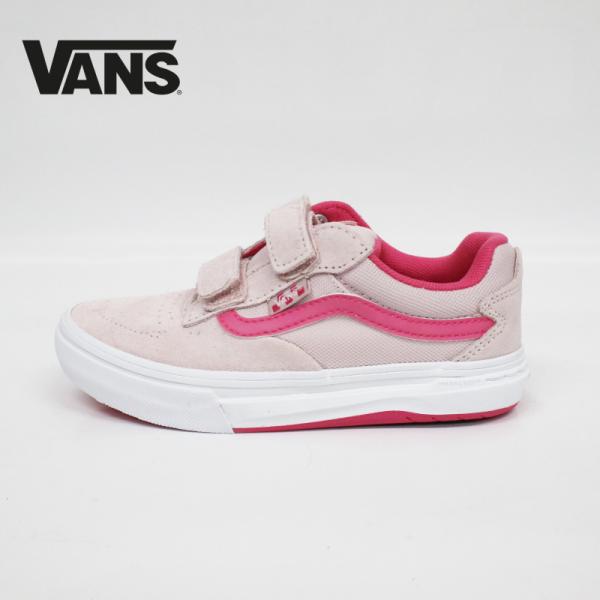 VANS ヴァンズ キッズ用 スケートボード シューズ KYLE WALKER KIDS PINK 女の子 ガールズ ピンク 靴 バンズ スケシュー マジックテープ