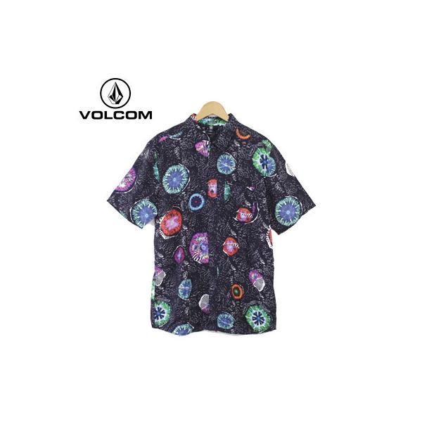 VOLCOM ボルコム メンズ 半袖 シャツ CORAL MORPH SS SHIRTS サイズ M L XL 涼感 総柄 花柄 リゾート