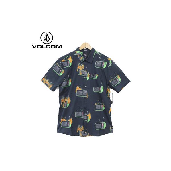 VOLCOM ボルコム メンズ 半袖 シャツ FEATURE ARTIST JUSTIN HAGER WOVEN SS SHIRTS サイズ M L XL 涼感 総柄 葉柄 リゾート