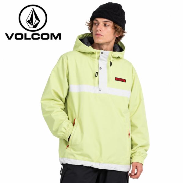 VOLCOM ボルコム スノーボード ウェア メンズ ジャケット LONGO PULLOVER YELLOW 黄色 S M L XL SNOWBOARD WEAR プルオーバー 型落ち