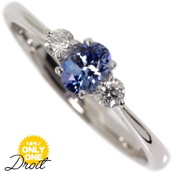 ☆レアストーン☆ 天然ベニトアイト ダイヤモンド リング 計0.147ct PT Pt900 ベニトアイト×ダイヤモンドリング【Droit】ドロワ