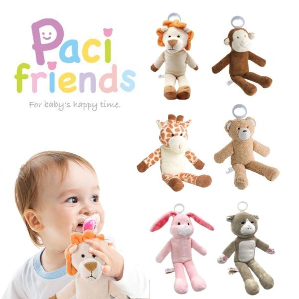 「ぬいぐるみ」と「おしゃぶり」が一体化したパシフレンズ。細身のボディと手足で、新生児でもつかみやすい設計に。腕を持ち上げたり、おしゃぶりをコントロールすることで、お子様の筋肉運動の増進に役立ちます。おしゃぶりを卒業した後も、アタッチメント部...
