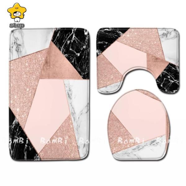 【商品内容】3点セット：トイレマット、フタカバー、バスマット【素材】表地フランネル裏地ポリエステル、ゴム【中国製】※タグは外国語です。※採寸は製造メーカー提供情報ですので多少誤差が生じる場合がございます。※商品画像はご覧になるモニター等や環...