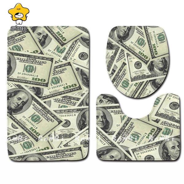 【商品内容】3点セット：トイレマット、フタカバー、バスマット【素材】表地フランネル裏地ポリエステル、ゴム【中国製】※タグは外国語です。※採寸は製造メーカー提供情報ですので多少誤差が生じる場合がございます。※商品画像はご覧になるモニター等や環...