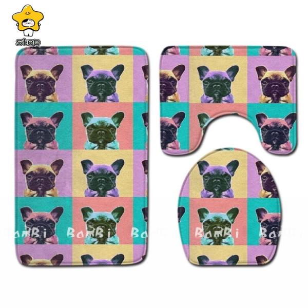 【商品内容】3点セット：トイレマット、フタカバー、バスマット【素材】表地フランネル裏地ポリエステル、ゴム【中国製】※タグは外国語です。※採寸は製造メーカー提供情報ですので多少誤差が生じる場合がございます。※商品画像はご覧になるモニター等や環...