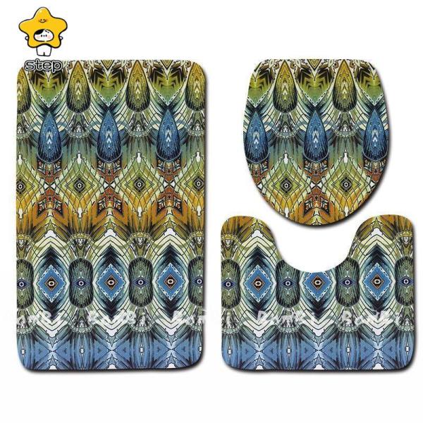 【商品内容】3点セット：トイレマット、フタカバー、バスマット【素材】表地フランネル裏地ポリエステル、ゴム【中国製】※タグは外国語です。※採寸は製造メーカー提供情報ですので多少誤差が生じる場合がございます。※商品画像はご覧になるモニター等や環...