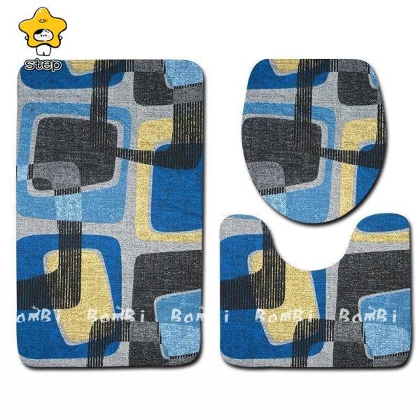 【商品内容】3点セット：トイレマット、フタカバー、バスマット【素材】表地フランネル裏地ポリエステル、ゴム【中国製】※タグは外国語です。※採寸は製造メーカー提供情報ですので多少誤差が生じる場合がございます。※商品画像はご覧になるモニター等や環...