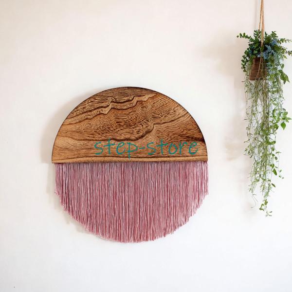 マクラメ壁掛け タッセルタペストリー オーナメント フリンジ ホーム  