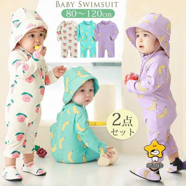 商品名 韓国子供服 オールインワン水着生産国 中国素材 ポリエステル85%、ポリウレタン15%夏の水遊びにおすすめなオールインワンタイプの水着です。*バナナとピーチの総柄イラストがとても可愛いです。*UPF50+で95%以上の紫外線をカット...