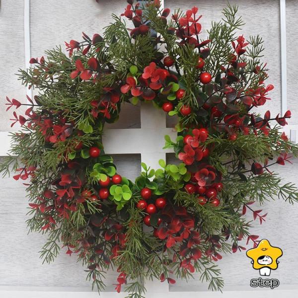 stepの検索ワード：クリスマス 飾り 花 ギフト 花輪 リース 店舗 玄関 壁掛け 庭園 装飾 飾り フラワーギフト クリスマスリース クリスマス 花輪 ドア 壁飾り ガーランド オーナメント 松かさ デラックスリース ナチュラルリース ...