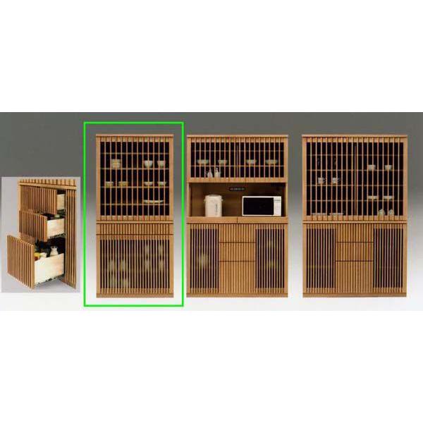 食器棚 キッチン収納 完成品 和風 幅90 高さ190 キッチンボード 木製 人気 和 和モダン 安い おしゃれ 開梱設置無料 M 大川家具インテリアのステップワン 通販 Yahoo ショッピング