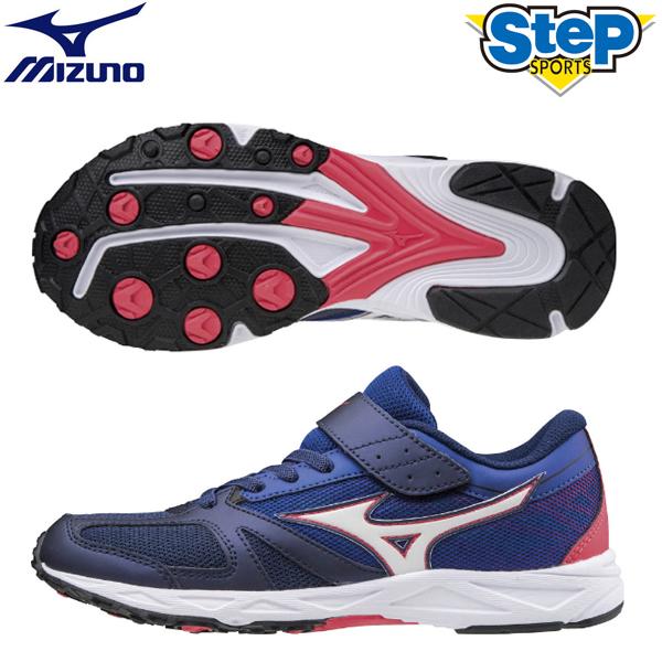 ミズノ キッズシューズ スピードスタッズベルト K1gc ネイビー ホワイト Mizuno Speed Studs Belt ランニング スニーカー ジュニア aw ステップスポーツpaypayモール店 通販 Paypayモール
