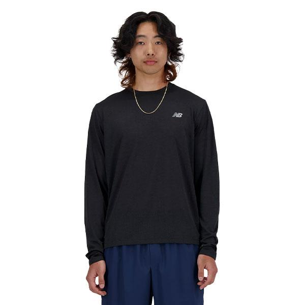 ニューバランス Tシャツ Athletics ロングスリーブTシャツ MT41256BK new balance【メンズ】ランニング ap-m-shirt