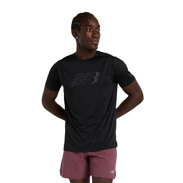 ニューバランス Tシャツ Sport Essentials グラフィックショートスリーブTシャツ MT51206BK new balance【メンズ】ランニング ap-m-shirt
