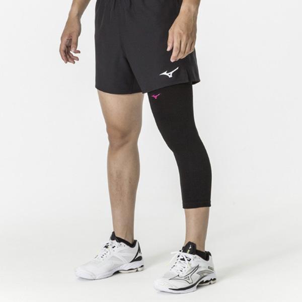 ゆうパケット [ミズノ] 膝サポーター【パッドレス ロング】 V2MYA01097.F バレーボール 【VB】