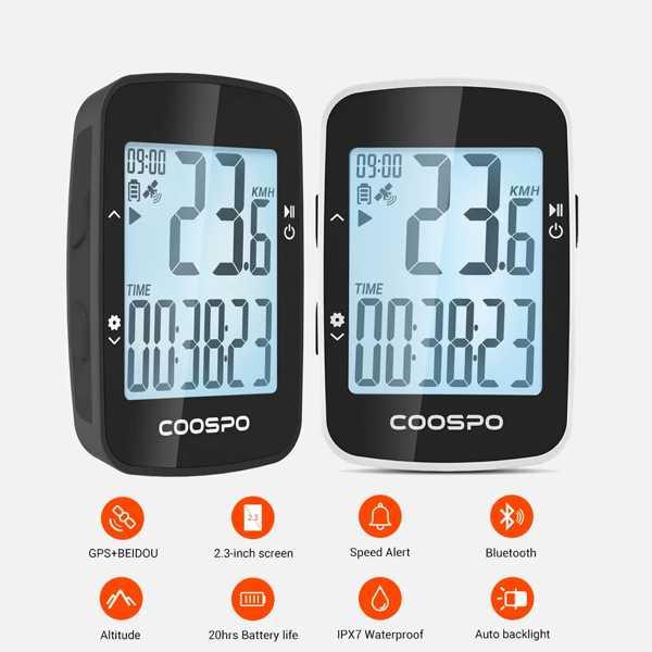 Cookepo-Bluetooth 5.0を搭載した自転車スピードメーター 26 26 スピードメーターを搭載したワイヤレスコンピューター 防水 ロードバイクとマウンテンバイク用