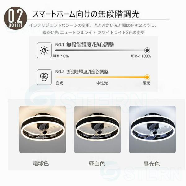 正規品】シーリングファンライト LED 音楽 ファン付き照明 首振り