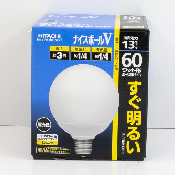 HITACHI ナイスボールV 60ワット形 E26 13個 Amazon | HITACHI ナイス