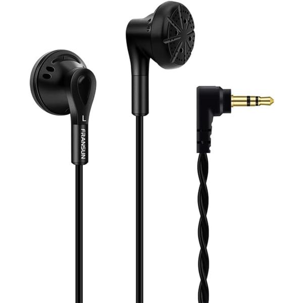 FRANSUN イヤホン 有線 イヤホンジャック 高音質 軽量 ブラック F-YD900BK-35X