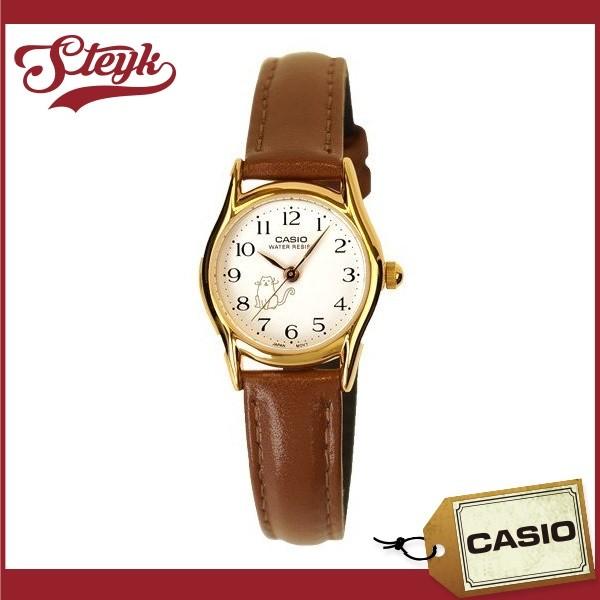 CASIO LTP-1094Q-7B8 カシオ 腕時計 チープカシオ 猫 ネコ アナログ