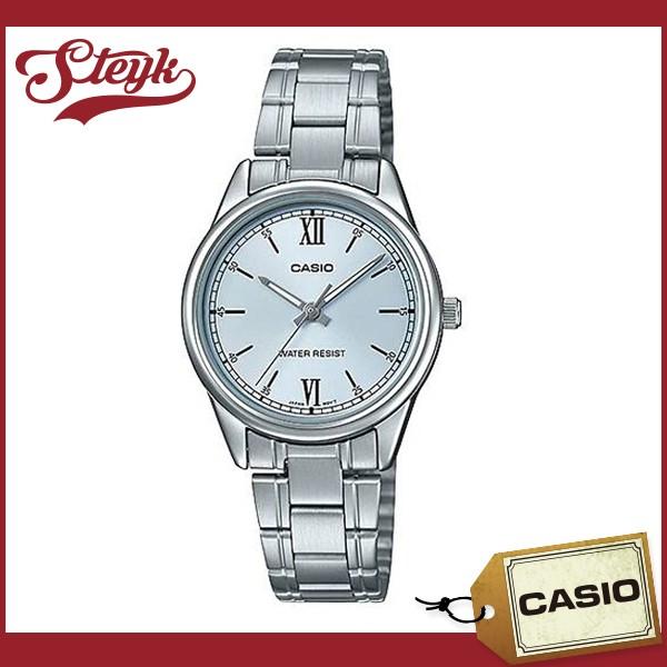 CASIO LTP-V005D-2B3 �J�V�I �r���v �A�i���O �X�^���_�[�h ���f�B�[�X �V���o�[ �X�J�C�u���[