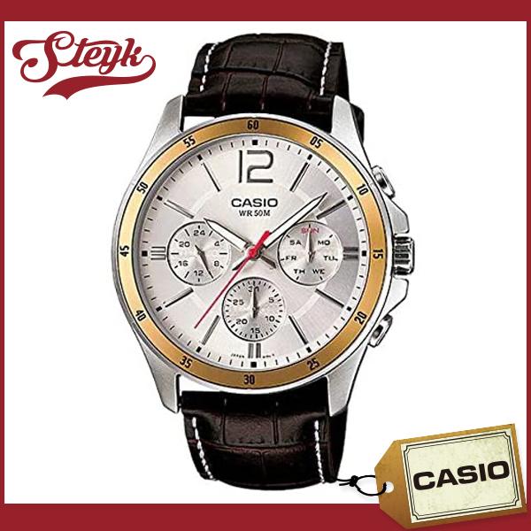 CASIO MTP-1374L-7A �J�V�I �r���v �A�i���O �X�^���_�[�h �����Y �V���o�[ �u���E��