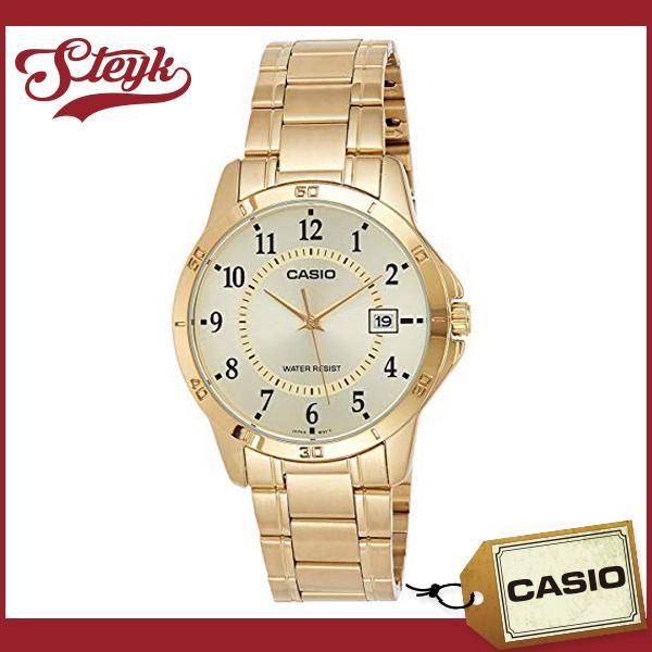 CASIO MTP-V004G-9B �J�V�I �r���v �A�i���O �X�^���_�[�h �����Y �S�[���h
