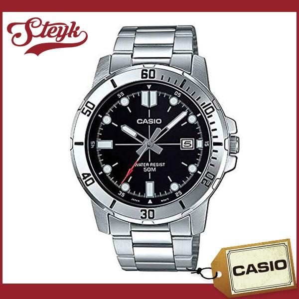 CASIO MTP-VD01D-1E �J�V�I �r���v �A�i���O �X�^���_�[�h �����Y �u���b�N �V���o�[