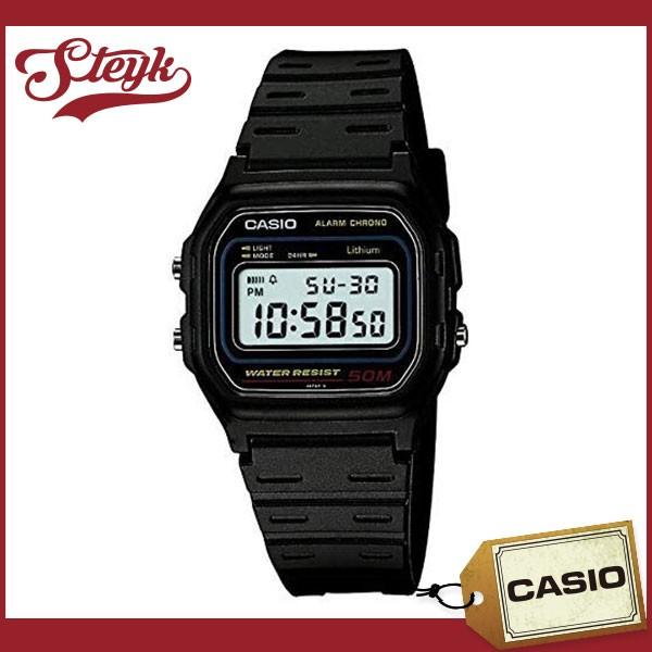 スタンダード デジタル CASIO W-59-1 カシオ 腕時計 メンズ ブラック