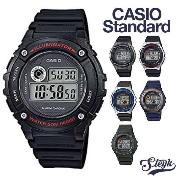 CASIO W-216H JVI rv fW^ `[vJVI X^_[h Y ubN lCr[ J[L