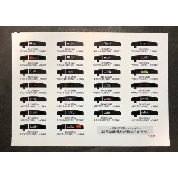 205系武蔵野線ジャカルタ配給列車表示集(Nゲージ) : 世田谷車両 Yahoo