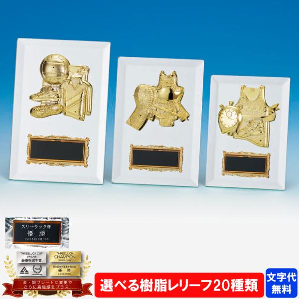 ミラー楯 KV-7505 Aサイズ〜Cサイズ 【文字代無料】 タテ 樹脂レリーフ