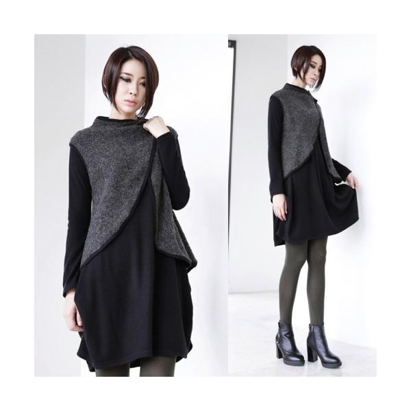 ワンピース ベストセット サイドギャザー 黒 個性的 ミニ丈 ワンピース モード系 新作 レディース Buyee Servis Zakupok Tretim Licom Buyee Pokupajte Iz Yaponii