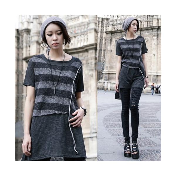 トップス Tシャツ 2枚セット 切り替え 個性的 半袖 春 モード系 個性的 40代 ファッション エモ系 レディース Buyee 日本代购平台 产品购物网站大全 Buyee一站式代购 Bot Online
