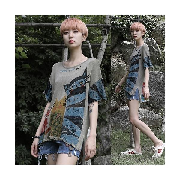 Tシャツ レディース 半袖 プリント 個性的 夏 18 モード系 個性的 40代 ファッション Buyee Servicio De Proxy Japones Buyee Compra En Japon