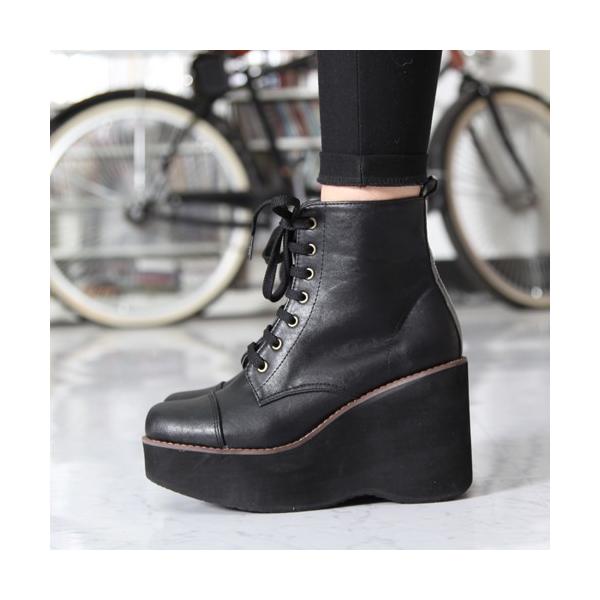 ショートブーツ 黒 レディース 厚底 軽量 レースアップ ブーツ レディース シューズ 送料無料 Alicegohome Buyee Buyee Japanese Proxy Service Buy From Japan Bot Online