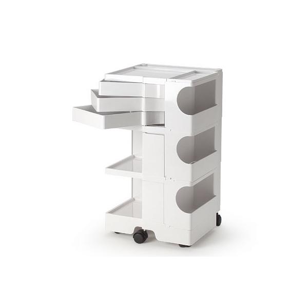 Joe Colombo BOBY WAGON ボビーワゴン・ホワイト・3段 3トレイ