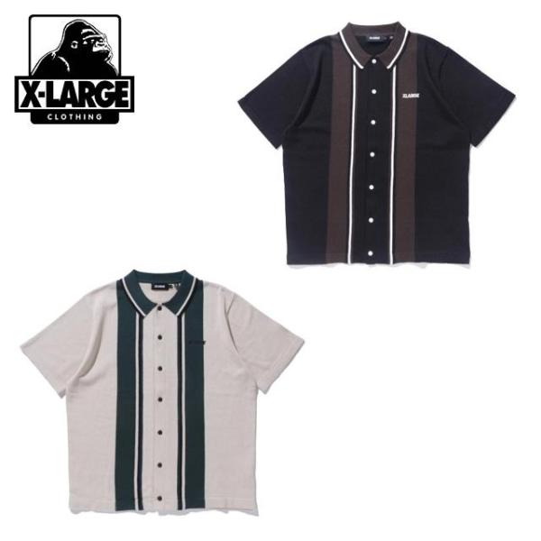 XLARGE セール エクストララージ LINE KNIT S/S SHIRT