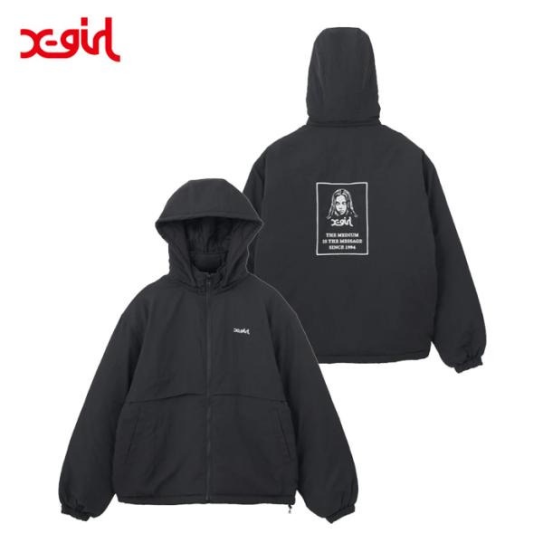 X-girl（エックスガール） FACE PATCH REVERSIBLE JACKET 105253021006