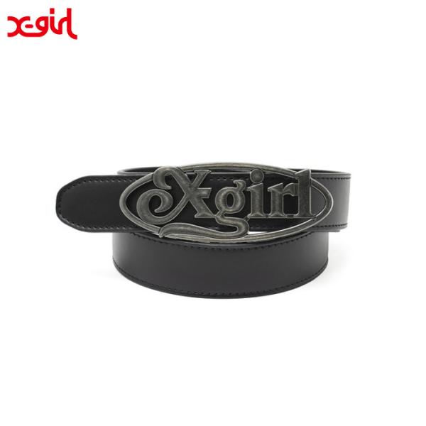 X-girl（エックスガール） OVAL LOGO CLASP FAUX LEATHER BELT