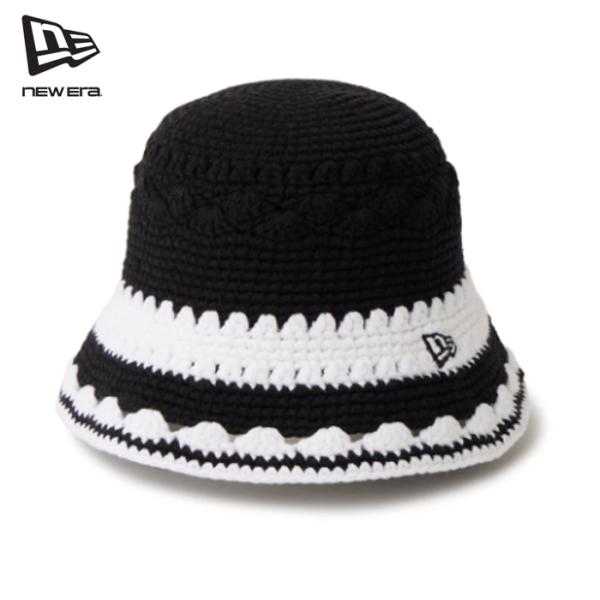 NEW ERA（ニューエラ） Crochet knit bucket Border 14744713 クロシェ